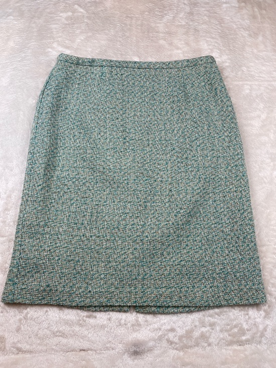 Sag Harbor Dresses & Skirts - Sag Harbor Teal and Green Tweed Pencil Skirt